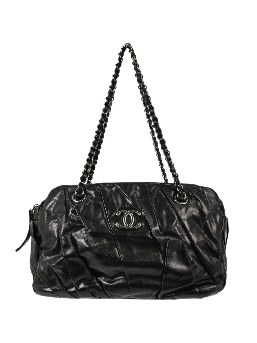 CHANEL Pre-Owned 2009-2010 twisted-detail tote bag - Schwarz