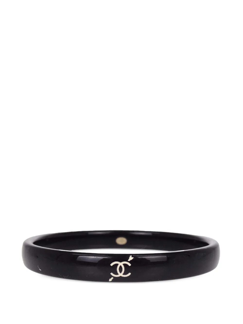 CHANEL Pre-Owned CC-logo bangle bracelet - Nero