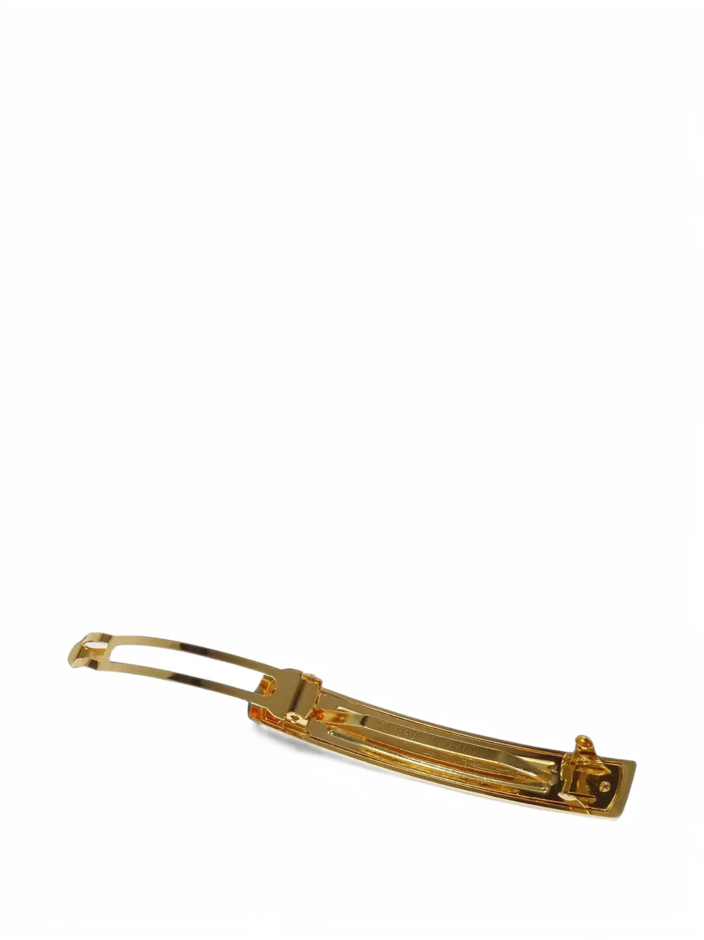 CHANEL Pre-Owned logo-engraved barrette - Gold