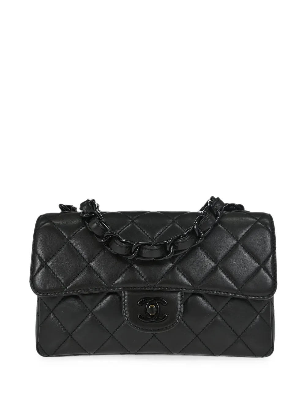 CHANEL Pre-Owned 1997-1999 quilted lambskin shoulder bag - Black
