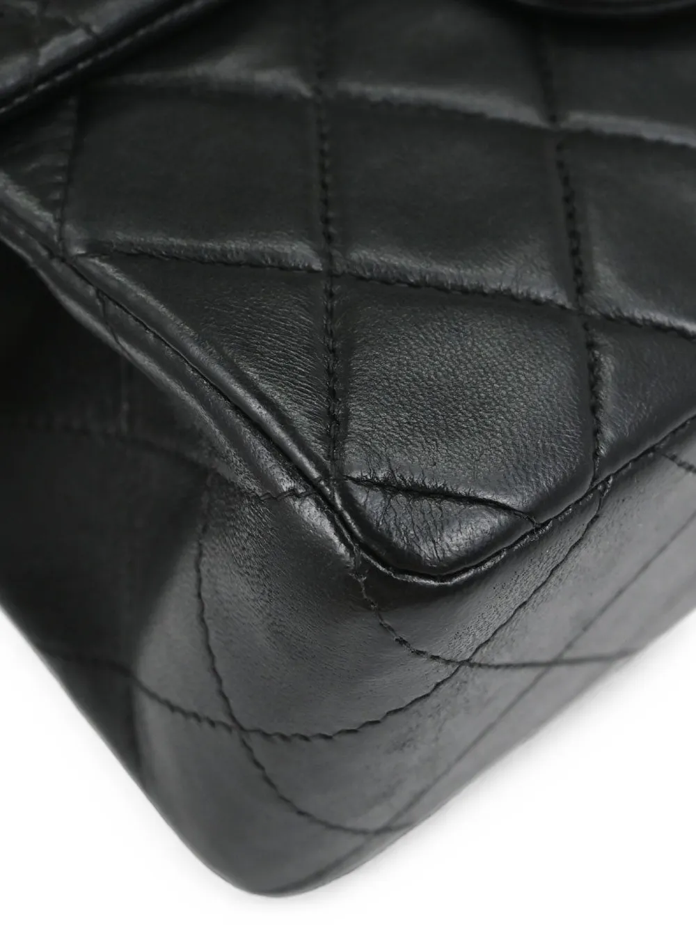CHANEL Pre-Owned 2000-2001 Classic Square Flap mini-schoudertas Zwart