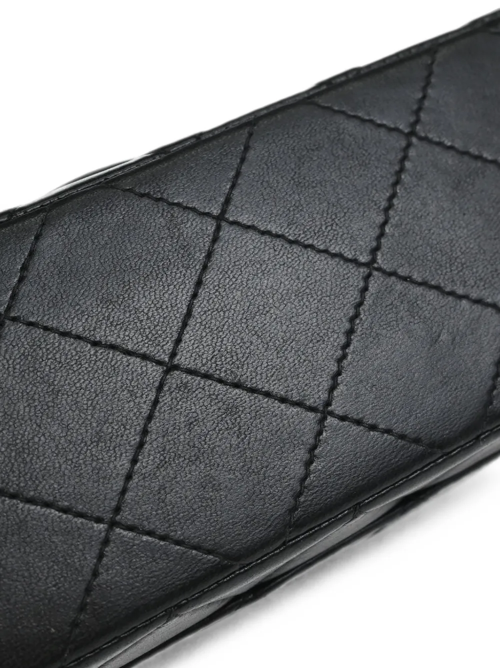 CHANEL Pre-Owned 2000-2001 Classic Square Flap mini-schoudertas Zwart