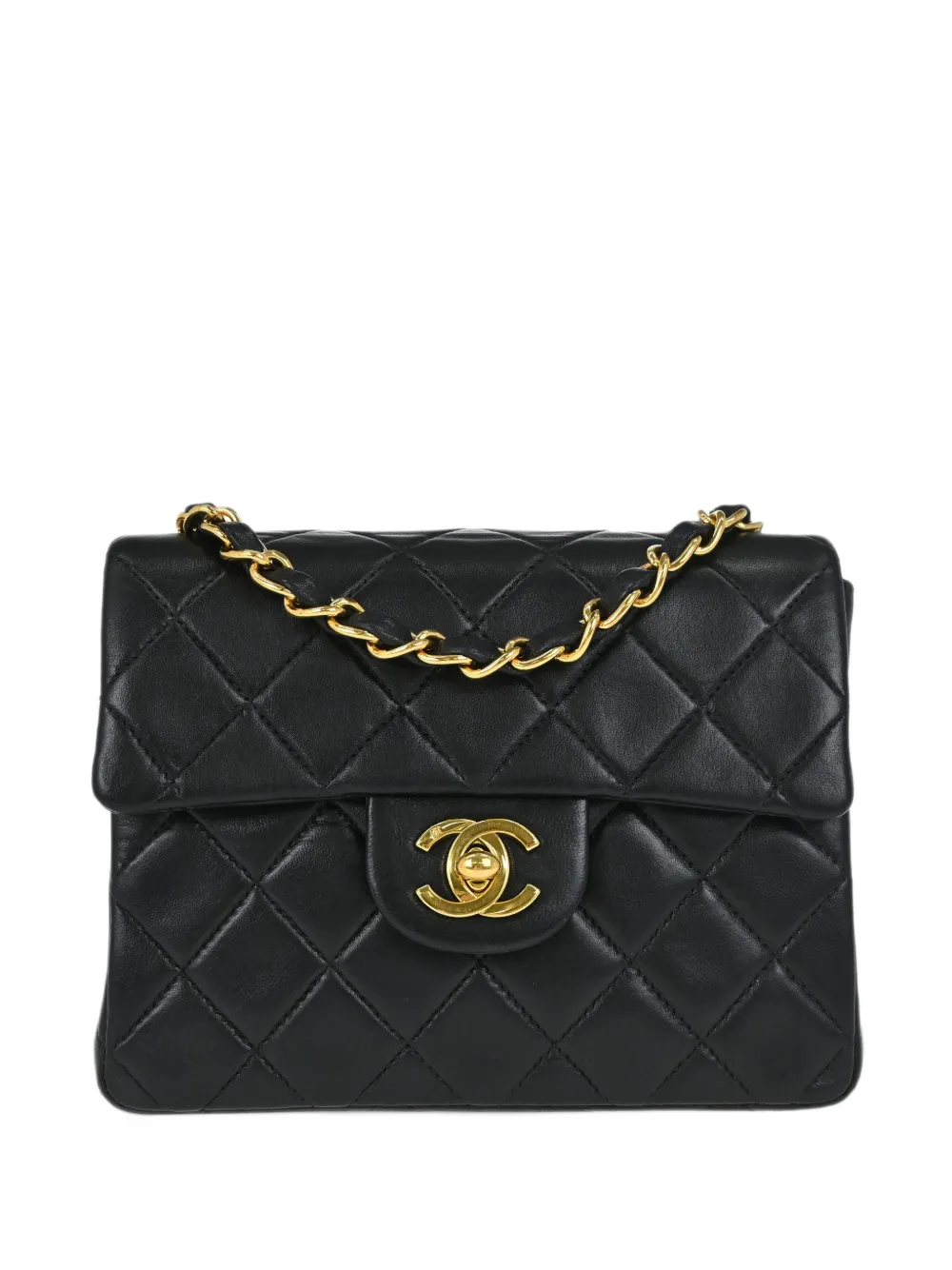 CHANEL Pre-Owned 2000-2001 mini Classic square flap shoulder bag - Nero
