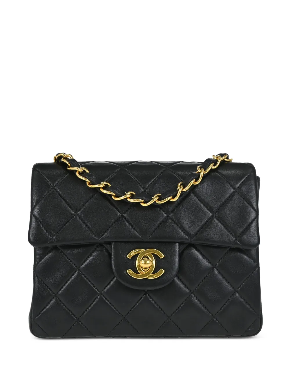 CHANEL Pre-Owned 2000-2001 mini Classic square flap shoulder bag - Nero