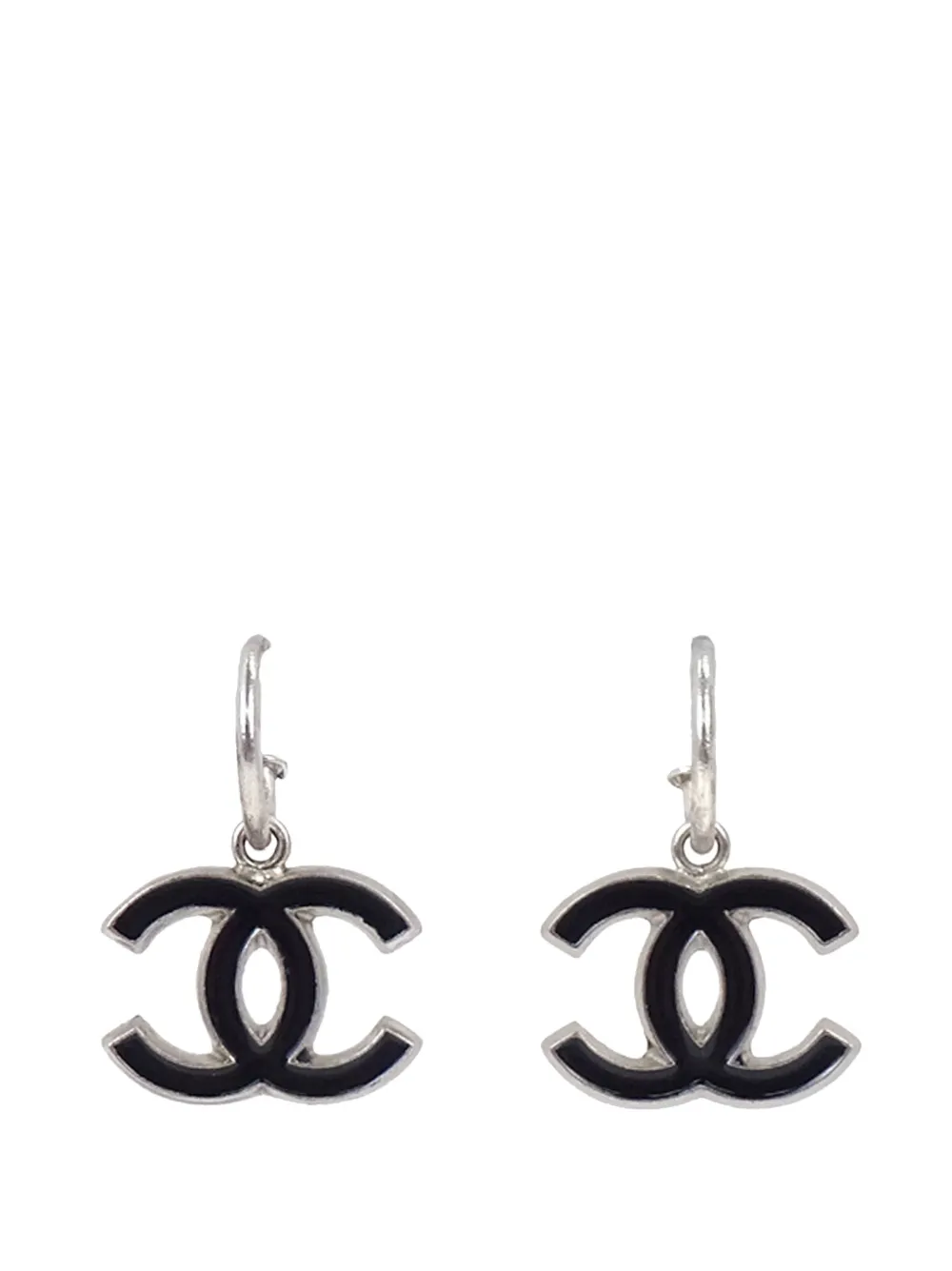 CHANEL Pre-Owned CC dangle earrings – Silver