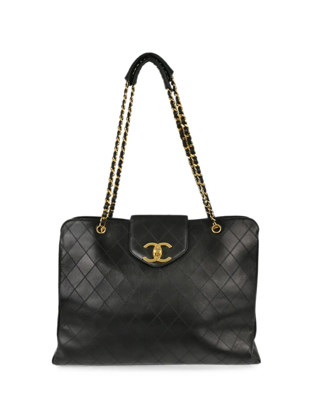 CHANEL Pre-Owned 1991-1994 Bicolore Supermodel tote bag - Nero