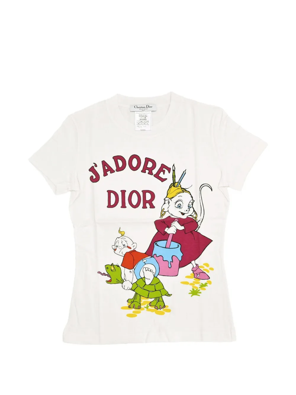 Christian Dior Pre-Owned 2002 J'adore Dior graphic-print T-shirt - Blanc