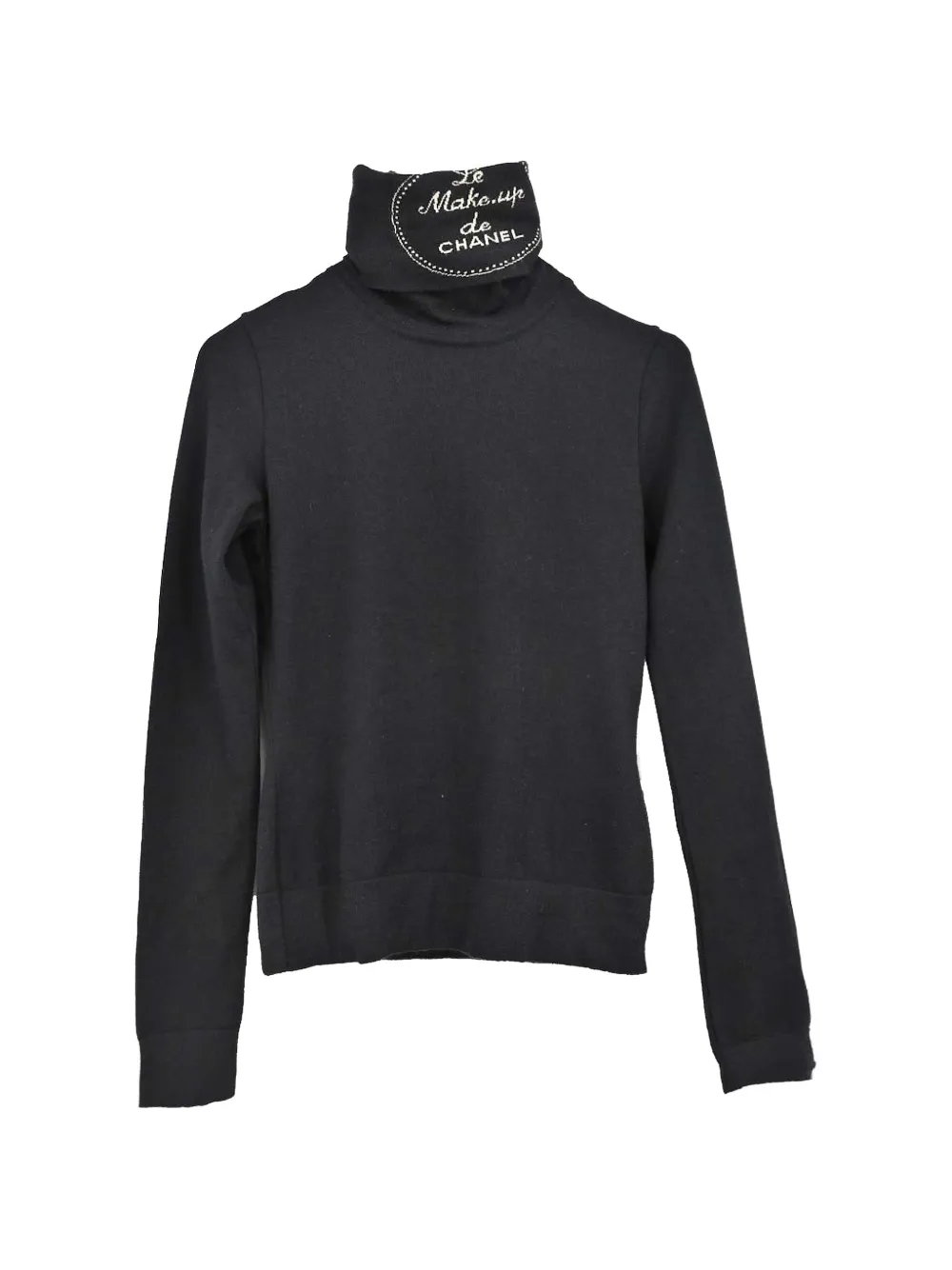 Pre-owned Chanel 2004 Turtleneck Sweater In Black