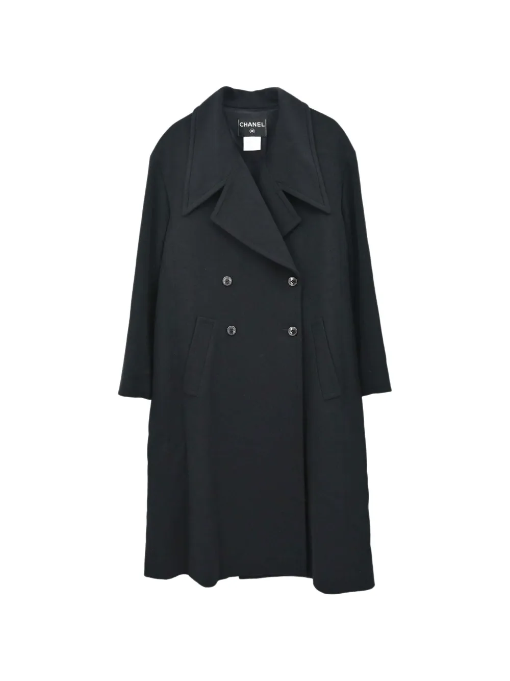 CHANEL Pre-Owned 1998 double-breasted coat - Nero