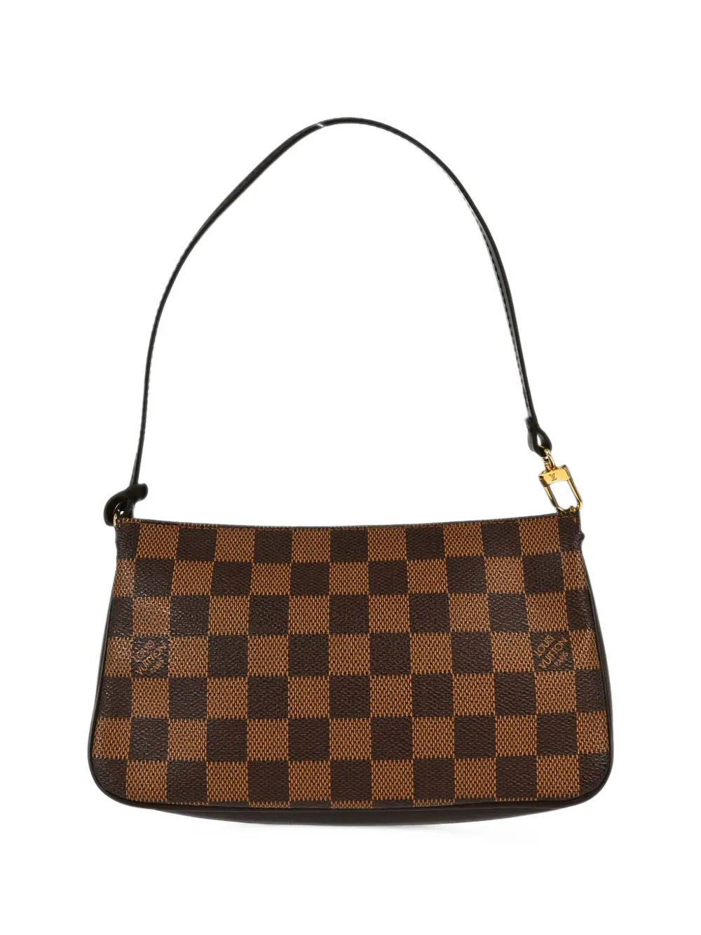 Louis Vuitton Pre-Owned Damier Navona check-pattern shoulder bag - Braun