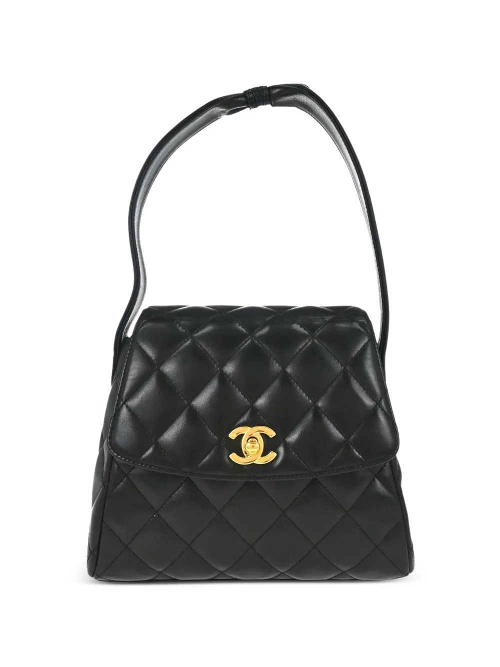 CHANEL Pre-Owned 1996-1997 quilted CC turn-lock tote bag - Schwarz