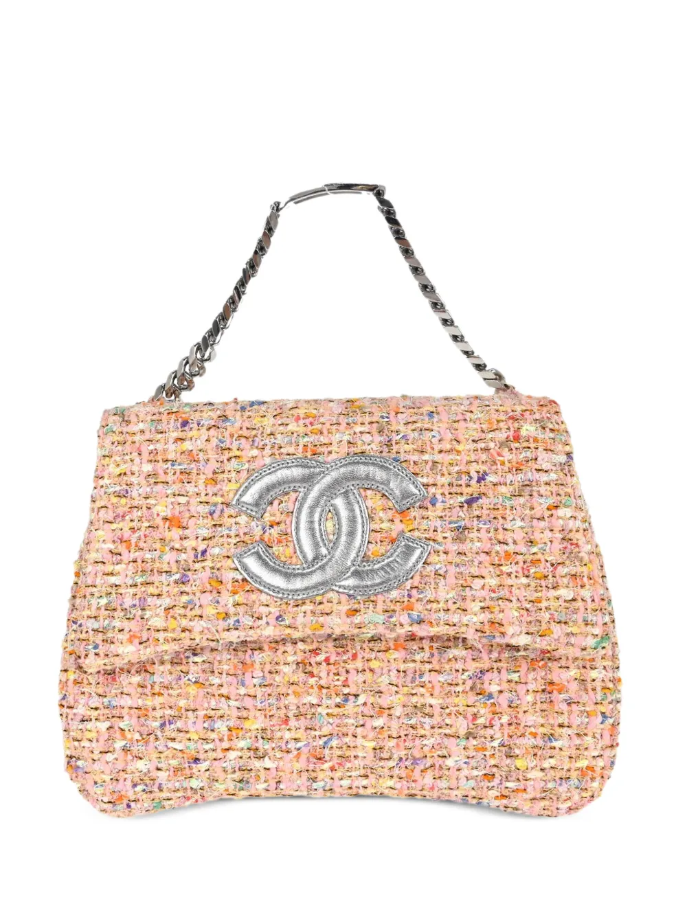 CHANEL Pre-Owned 1996-1997 CC tweed handbag - Pink