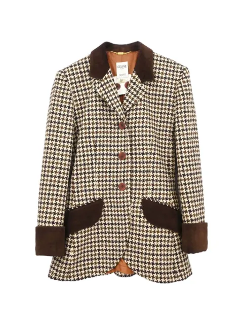 Celine Pre-Owned houndstooth wool jacket