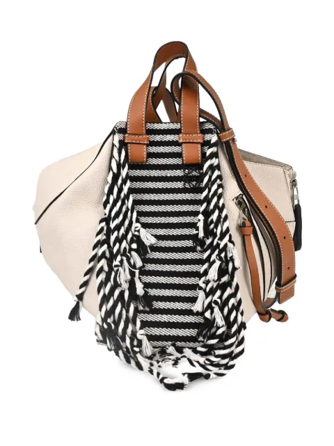Loewe Pre-Owned tote Hammock a rayas con flecos