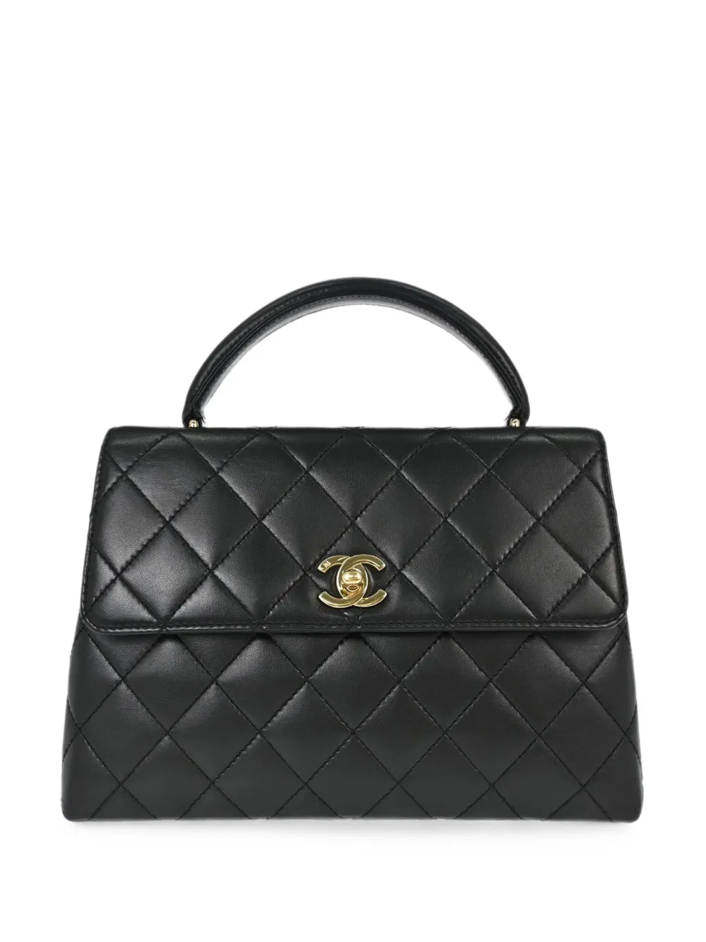 CHANEL Pre-Owned 1997-1999 Kelly quilted tote bag - Nero