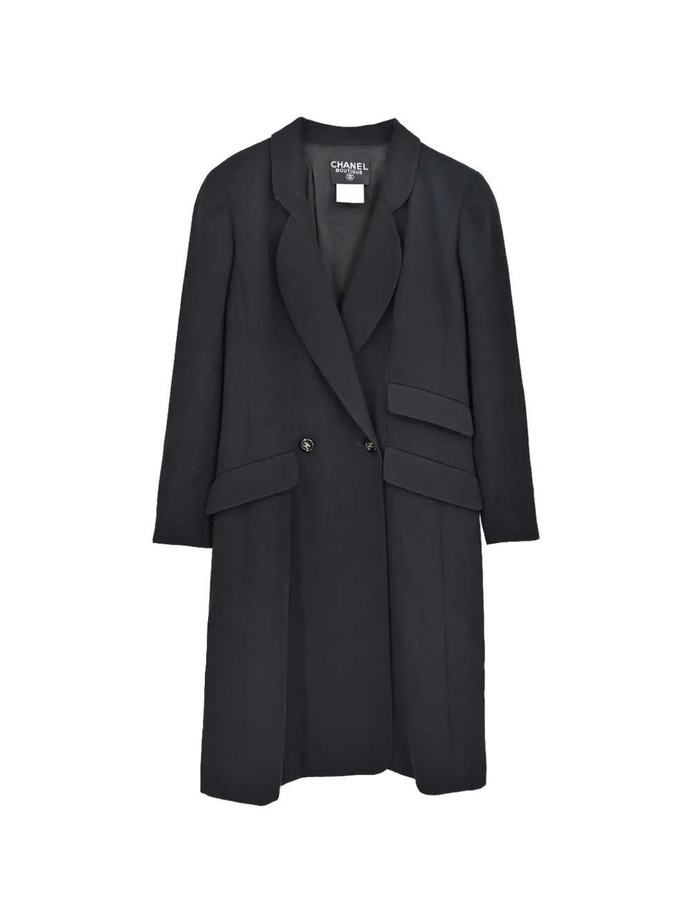 CHANEL Pre-Owned 1997 double-breasted coat - Nero
