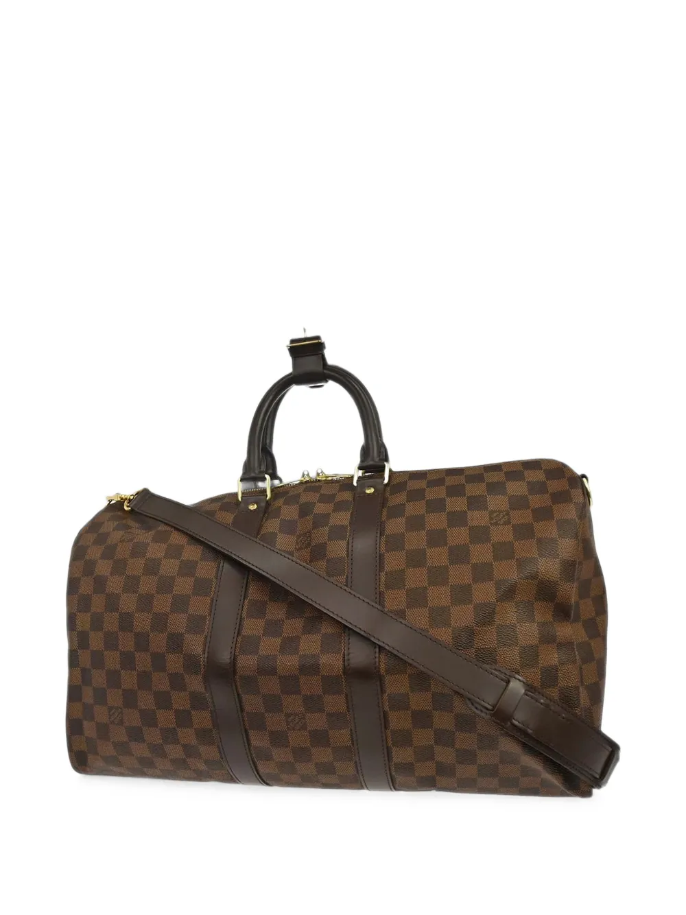 Louis Vuitton Pre-Owned Damier Keepall Bandoulière 45 duffeltas Bruin