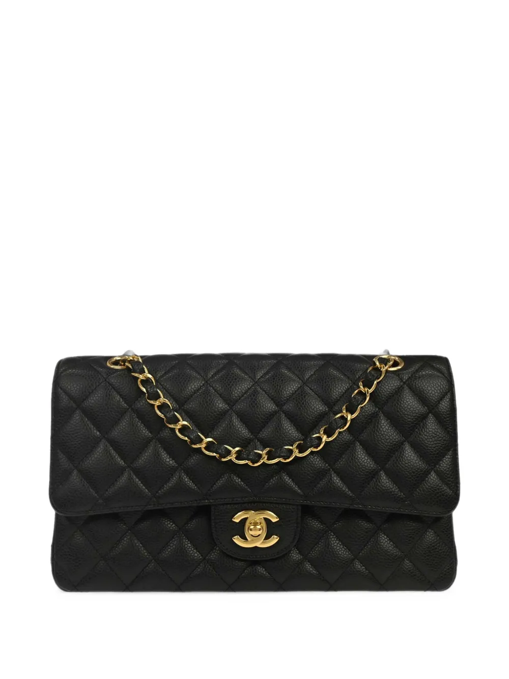 CHANEL Pre-Owned 2014 quilted Caviar leather shoulder bag - Nero