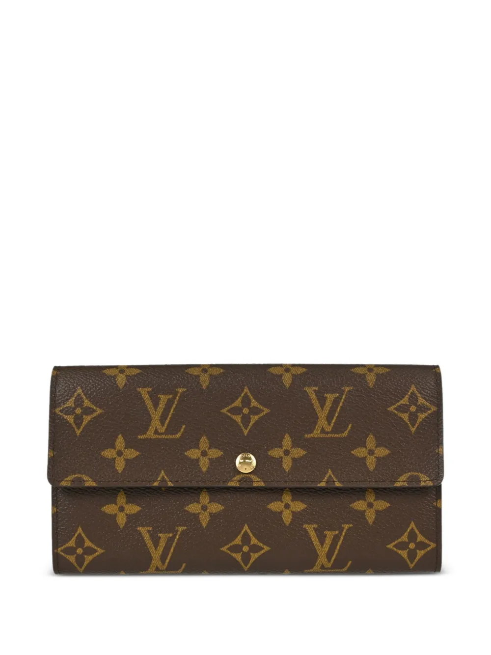 Louis Vuitton Pre-Owned Monogram Pochette Porte Monnaie Credit wallet - Marrone
