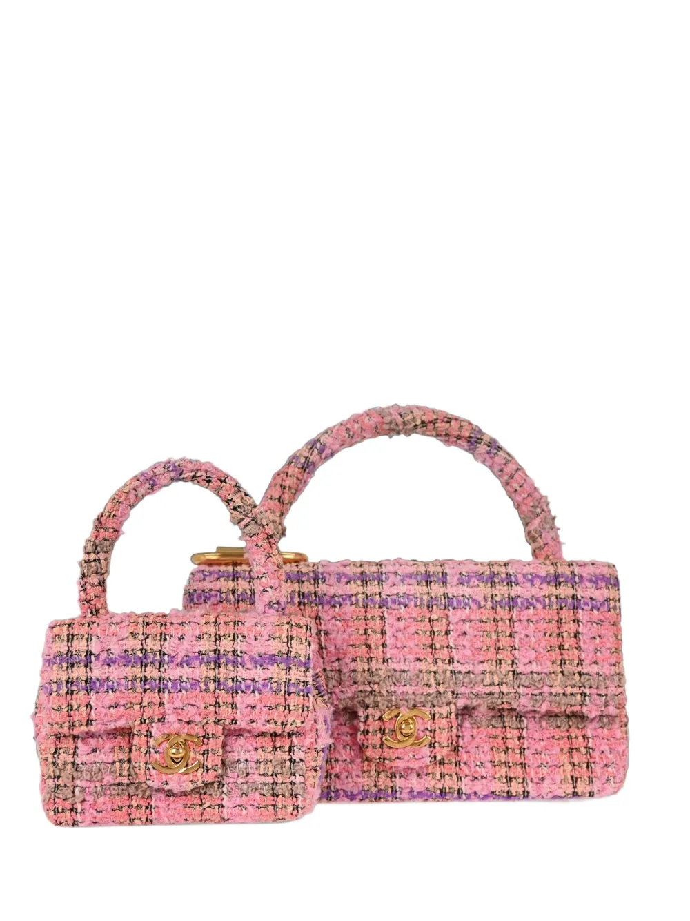 CHANEL Pre-Owned 1994-1996 Single Flap 2 in 1 tote bag - Rosa