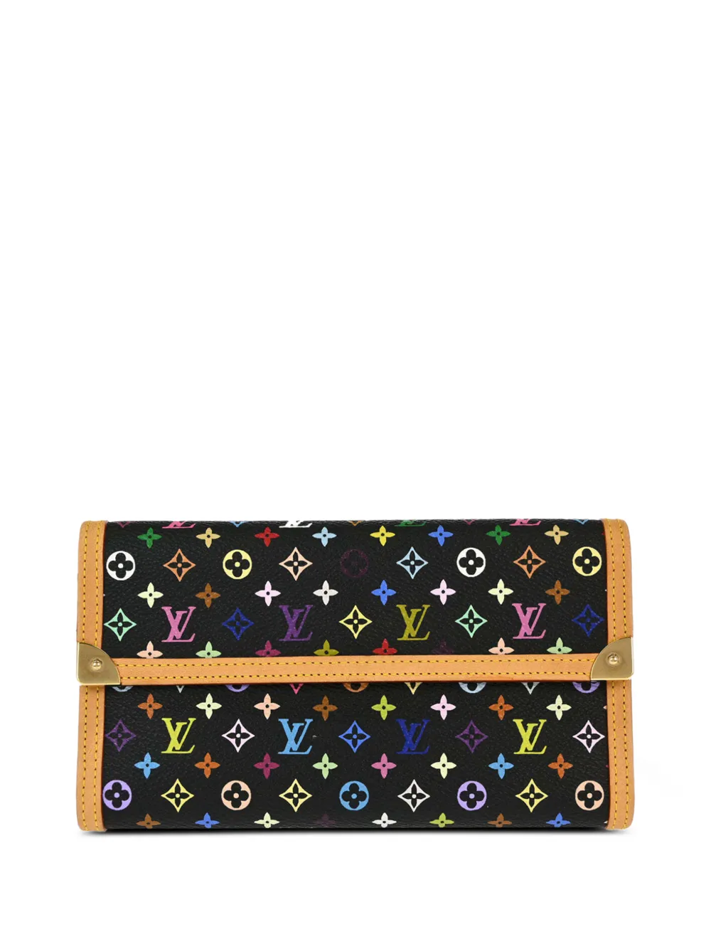 Louis Vuitton Pre-Owned Porte Tresor International Monogram Multicolor wallet - Black