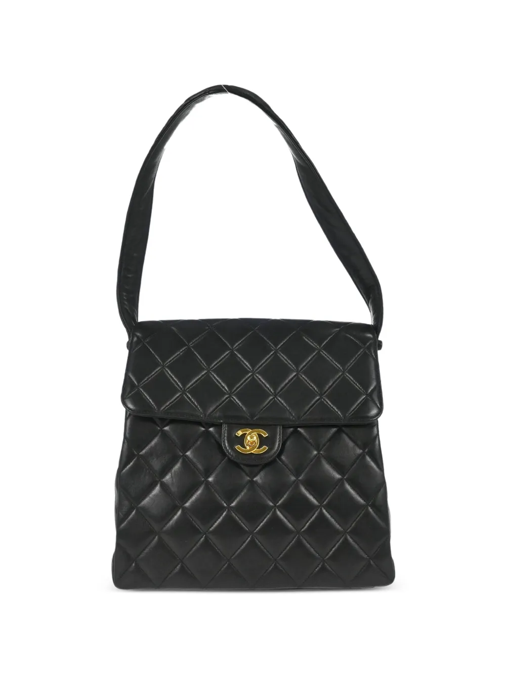 CHANEL Pre-Owned 1996-1997 quilted double-sided shoulder bag - Nero