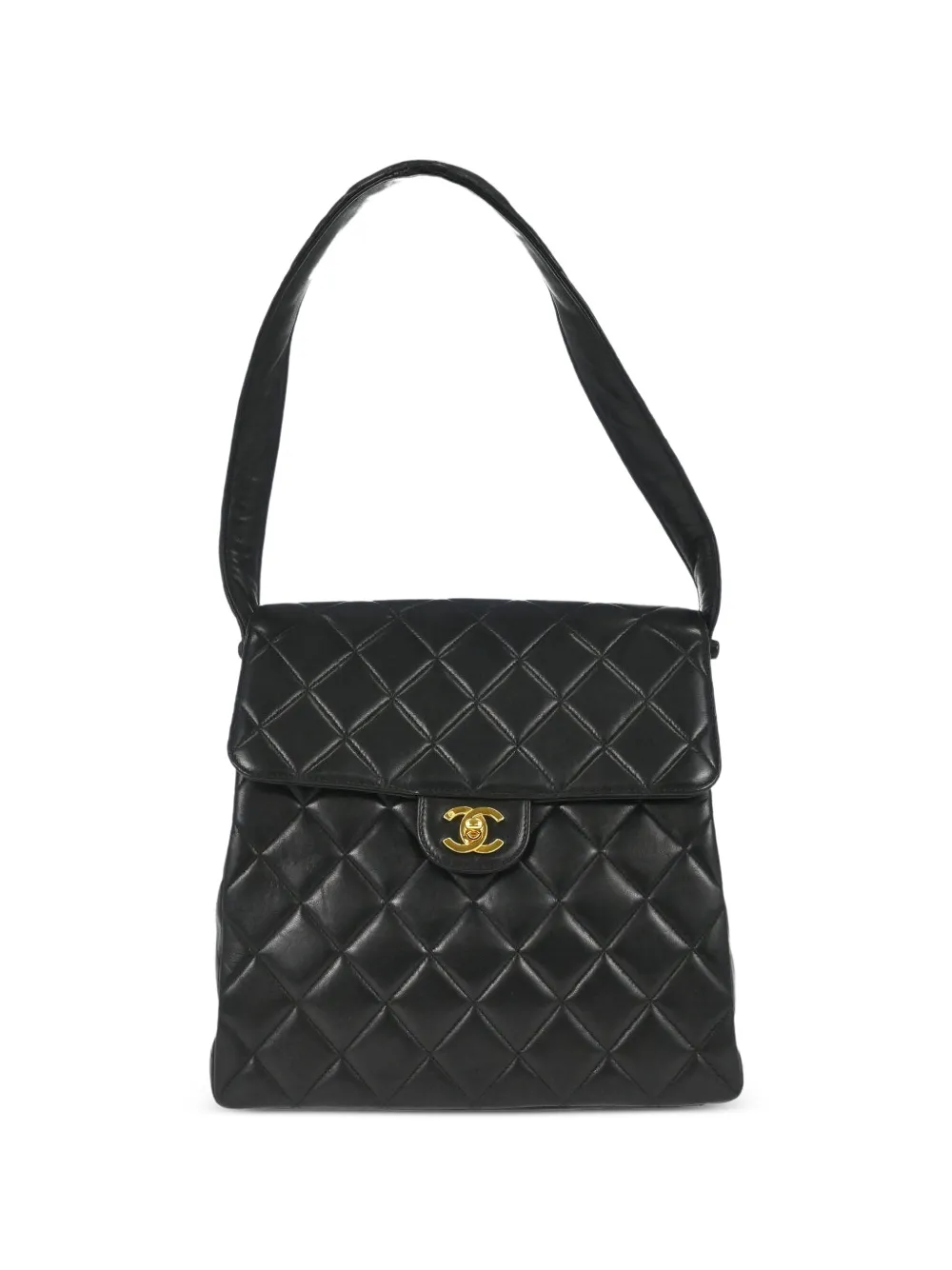 CHANEL Pre-Owned 1996-1997 quilted double-sided shoulder bag - Nero