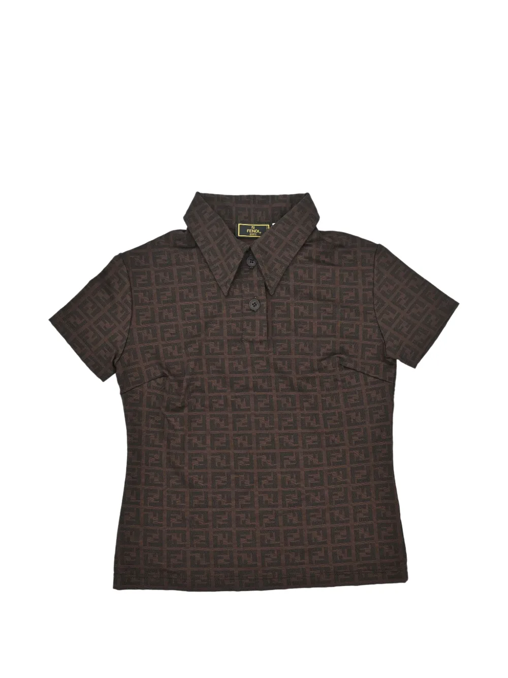 Fendi Pre-Owned Zucca Poloshirt - Braun