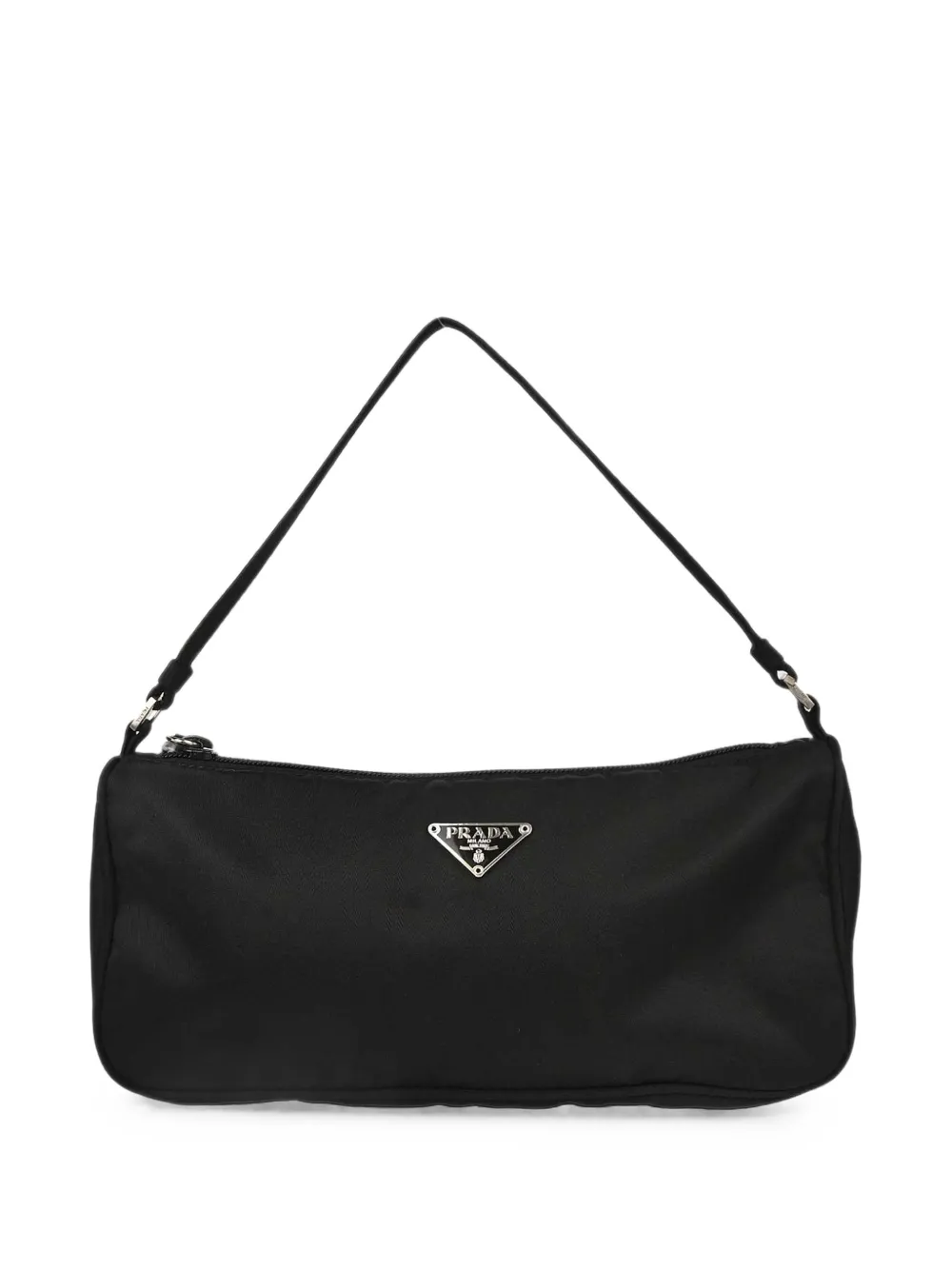 Prada Pre-Owned Enamel triangle logo tote bag - Noir