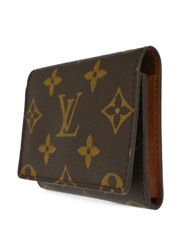 LOUIS VUITTON Carte Visite ブラウン Louis Vuitton Pre-Owned Monogram Enveloppe Carte De Visite