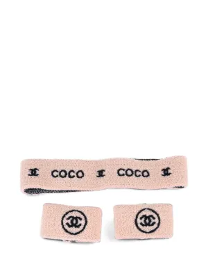 CHANEL Pre-Owned ロゴ サスペンダー | ニュートラル | FARFETCH JP