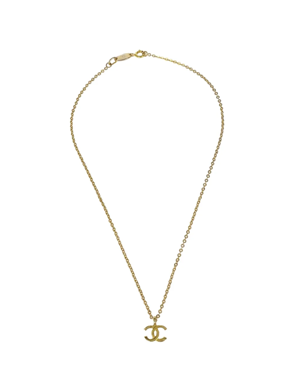 CHANEL Pre-Owned CC-logo necklace - Gold