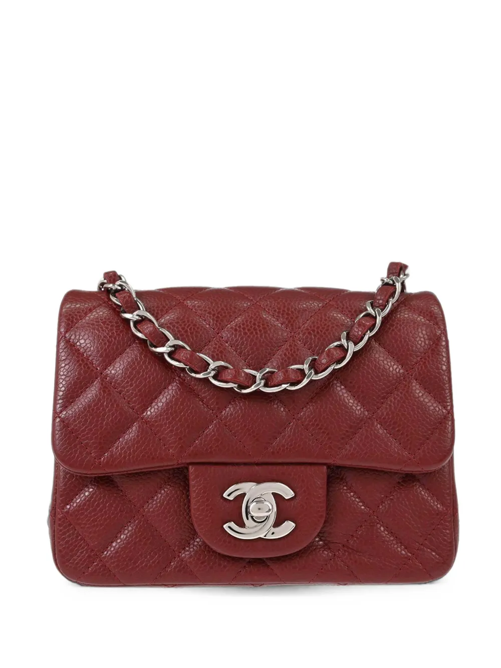 CHANEL Pre-Owned 2013-2014 mini Classic Square Flap shoulder bag - Rosso
