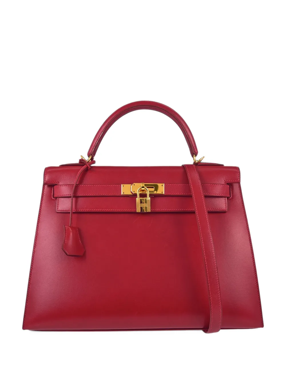 Hermès Pre-Owned Kelly 32 Sellier tote bag - Rouge Hermès Pre-Owned Kelly 32 Sellier tote bag - Rouge