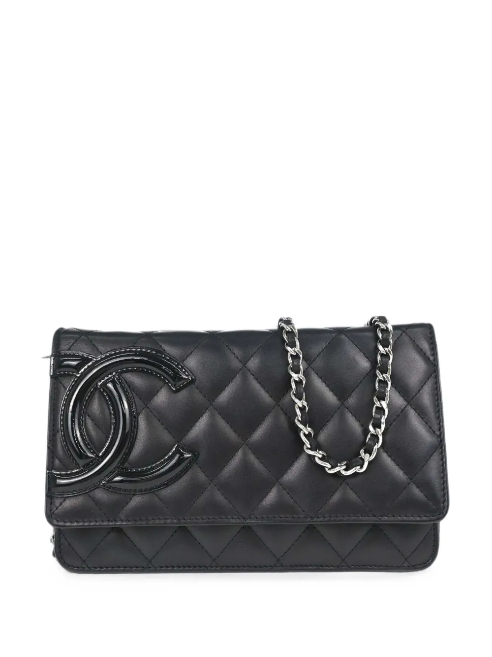 CHANEL Pre-Owned 2010-2011 Cambon Ligne quilted cross body bag - Nero