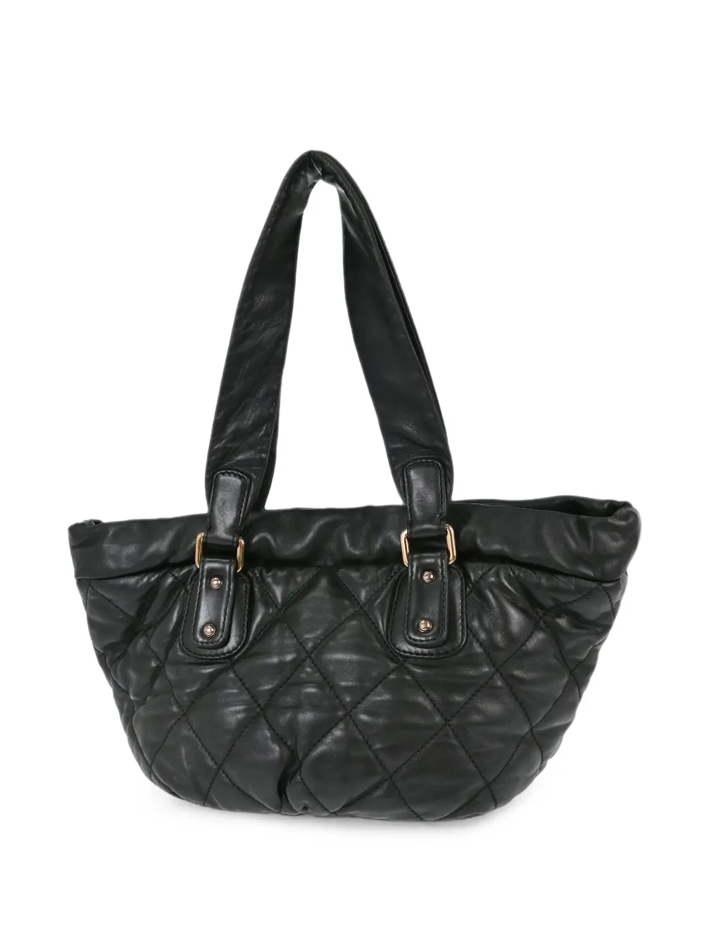 CHANEL Pre-Owned 2006 Cloudy Bundle quilted leather tote bag - Noir