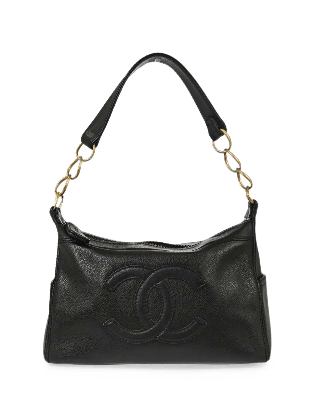 CHANEL Pre-Owned 2003-2004s Caviar leather shoulder bag - Nero