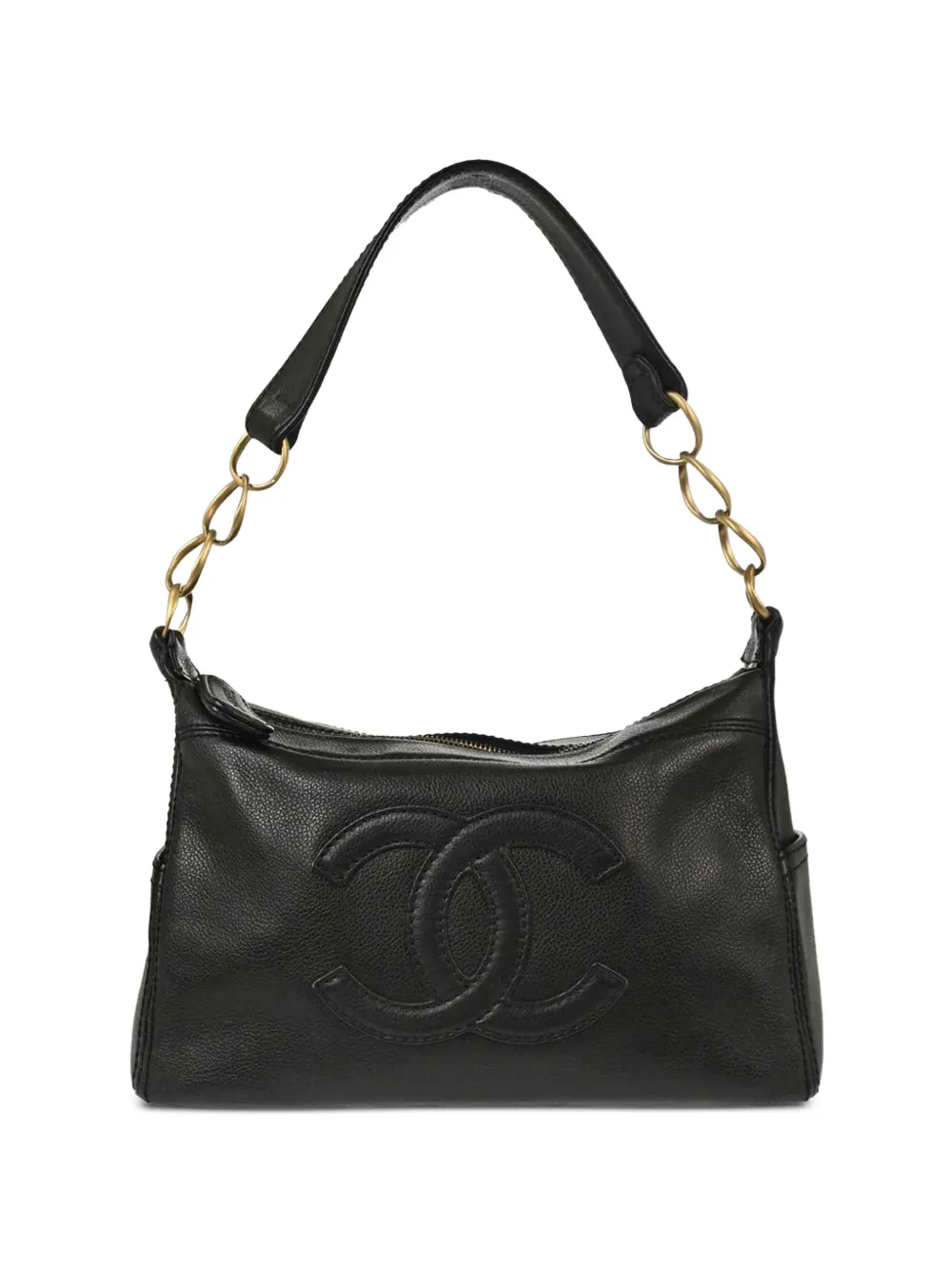 CHANEL Pre-Owned 2003-2004s Caviar leather shoulder bag - Schwarz