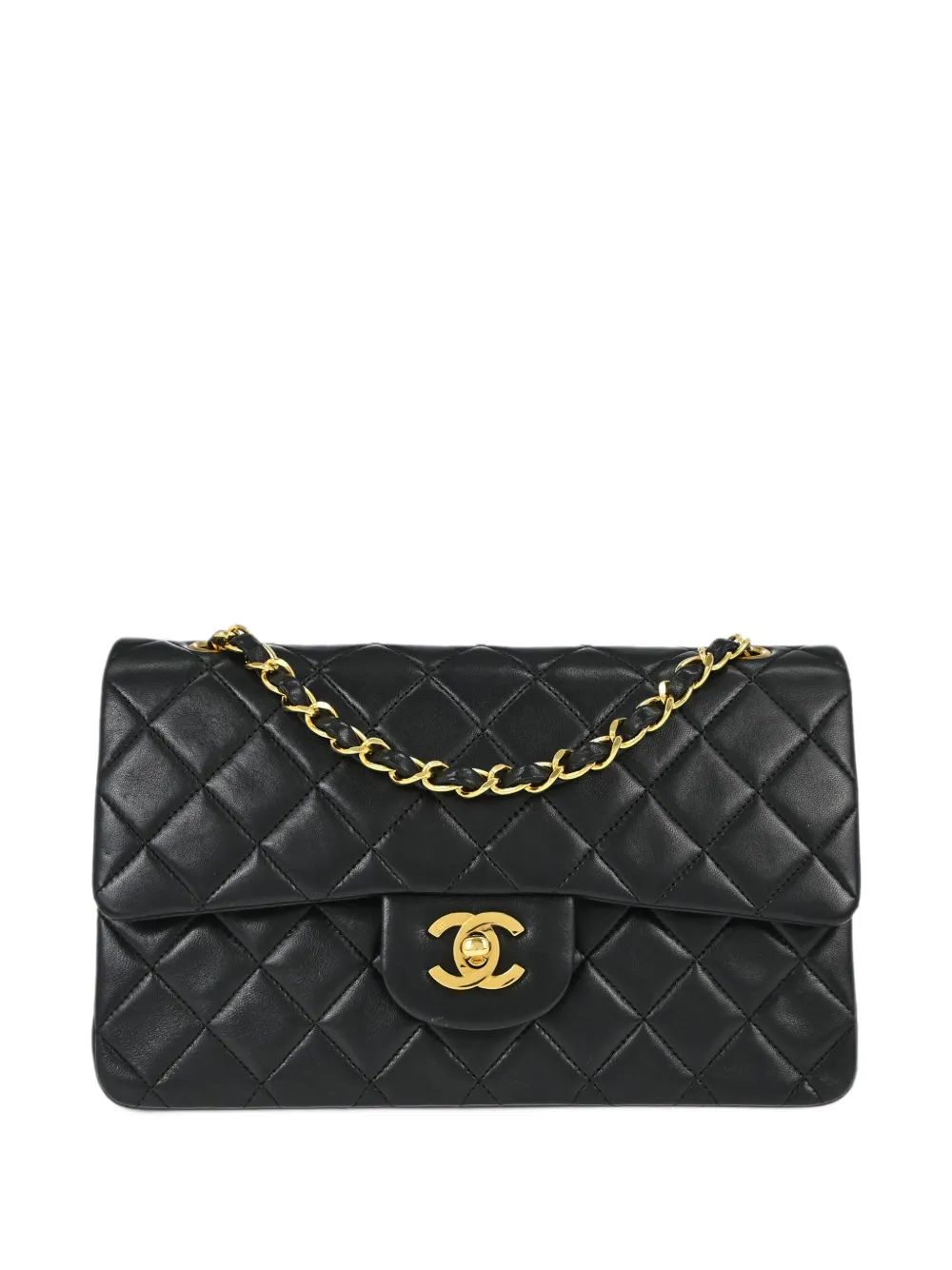 CHANEL Pre-Owned 1989-1991 small Double Flap shoulder bag - Black