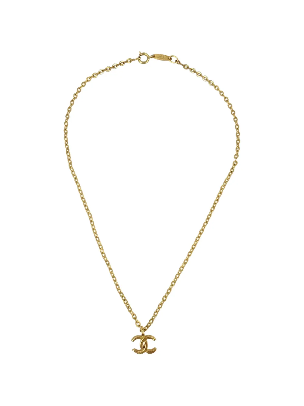 CHANEL Pre-Owned CC-pendant necklace - Gold