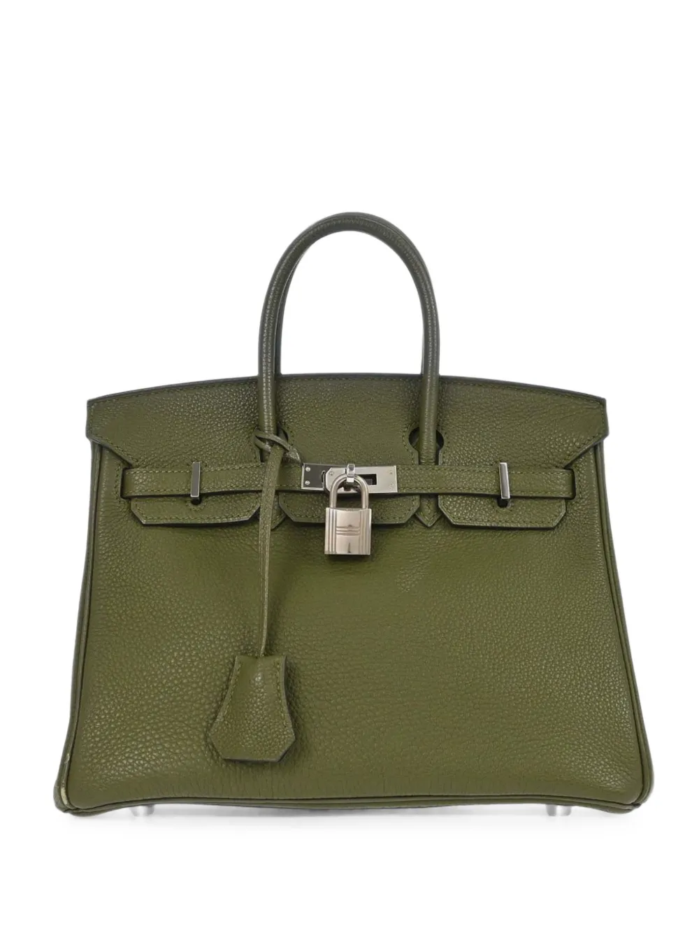 Hermès Pre-Owned 25 Birkin Taurillon Clemence-leather tote bag - Vert
