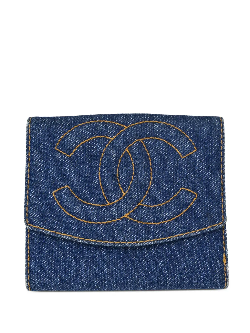 CHANEL Pre-Owned 1996-1997 CC-logo wallet - Blau