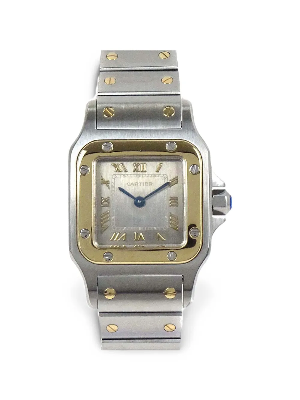 Cartier 1980 - 1990s Santos Galbee 24mm watch - Argento