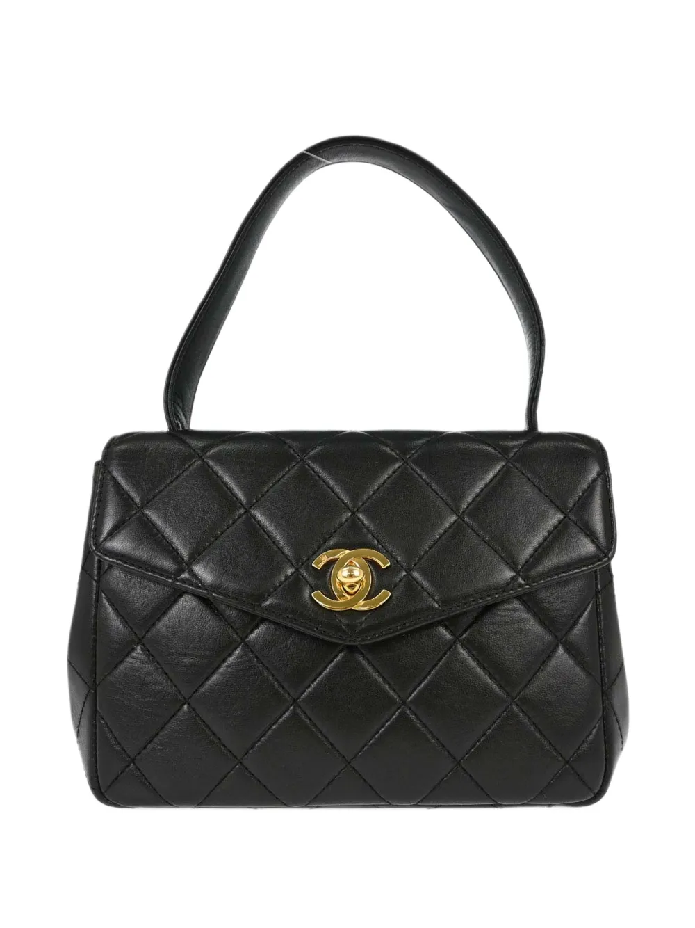 CHANEL Pre-Owned 1996-1997 quilted lambskin shoulder bag - Nero