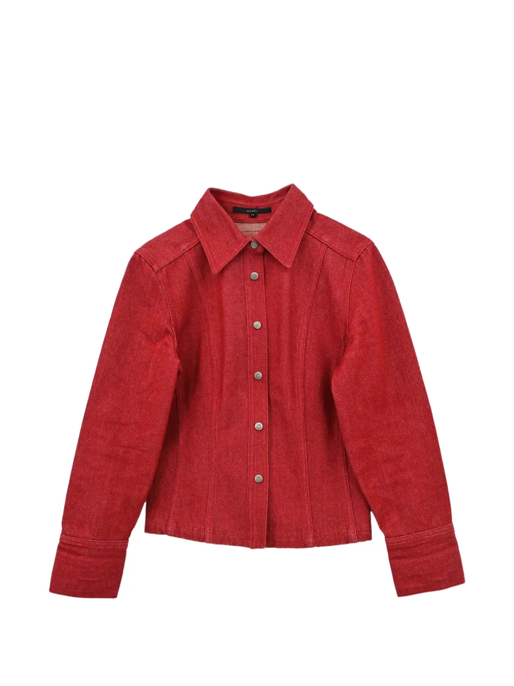 Gucci Pre-Owned panelled denim jacket - Rosso