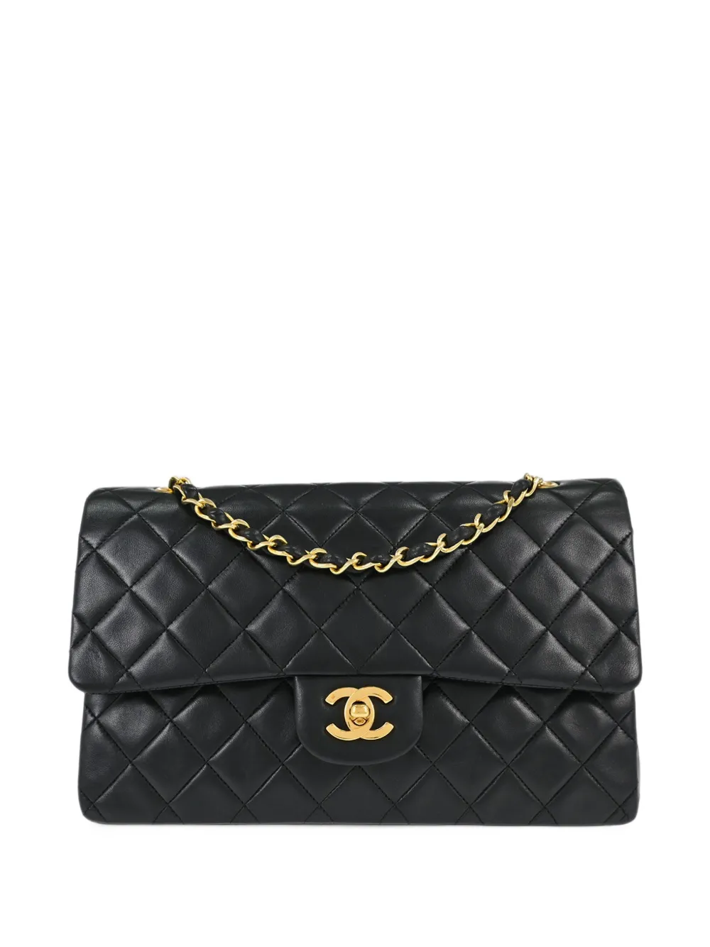 CHANEL Pre-Owned medium 1989-1991 Classic Double Flap quilted shoulder bag - Nero