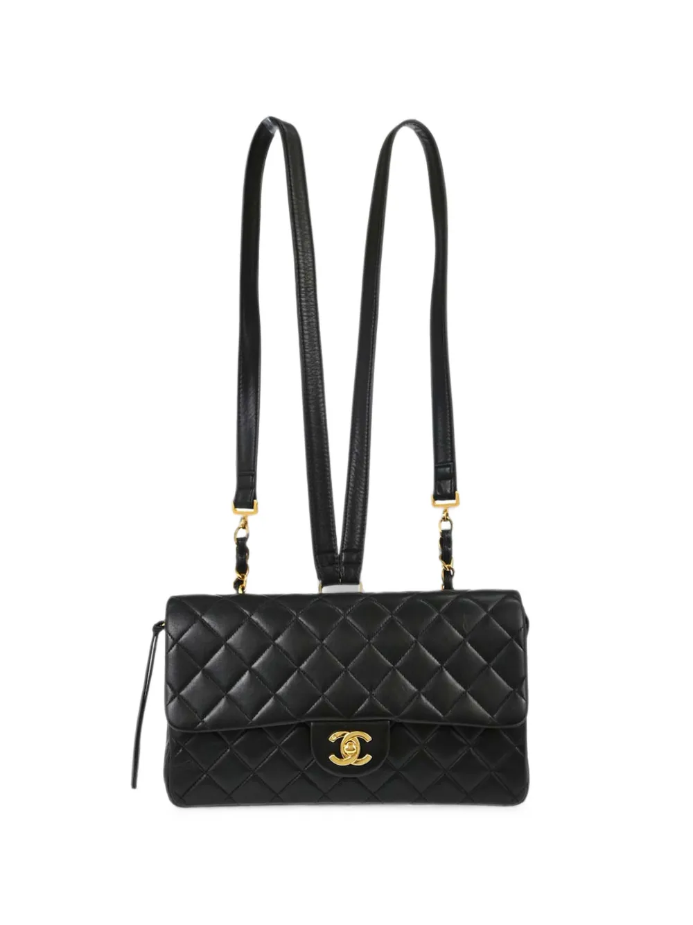 CHANEL Pre-Owned 1996-1997 quilted flap backpack - Nero