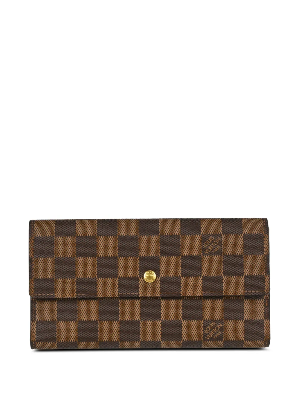 Louis Vuitton Pre-Owned Portefeuille International Damier Ebene wallet - Marrone