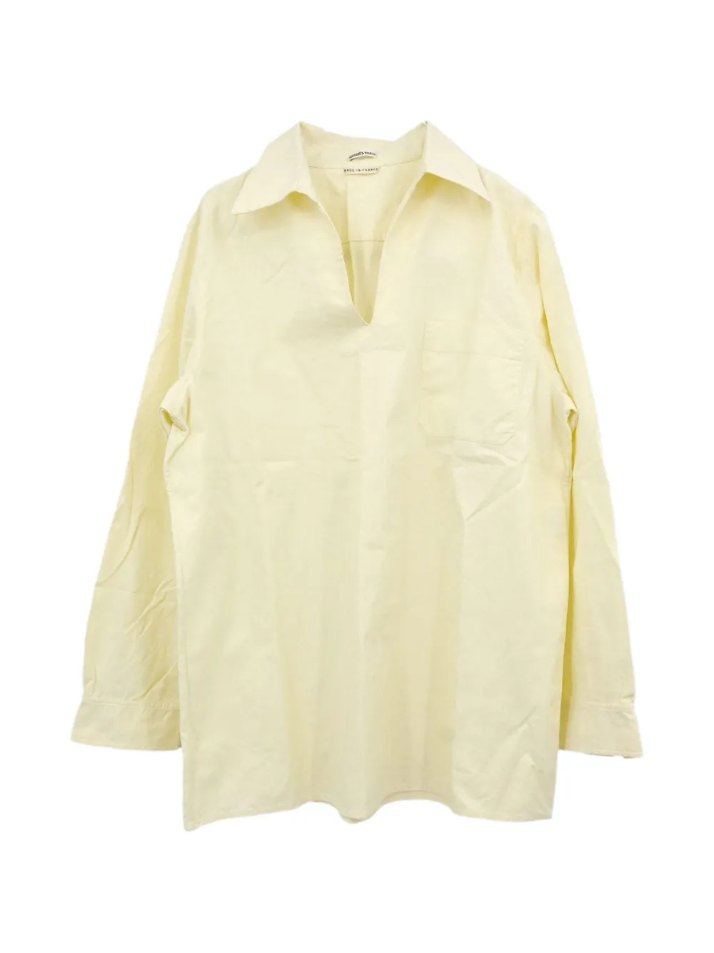 Hermès Pre-Owned patch-pocket shirt - Gelb