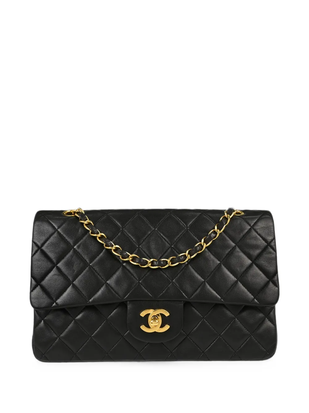 CHANEL Pre-Owned 1991-1994 Double Flap quilted shoulder bag - Nero